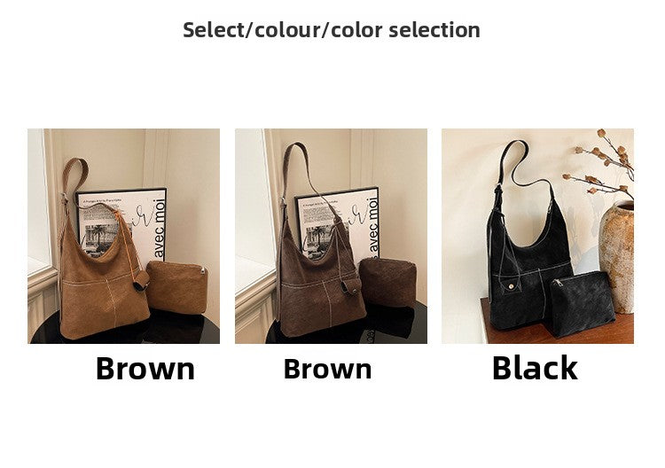 Square Flannel Tote Bag For Women, Stylish And Durable Shoulder Bag