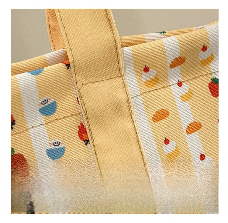 Square Canvas Bag For Women, Stylish And Durable Tote In Classic Design