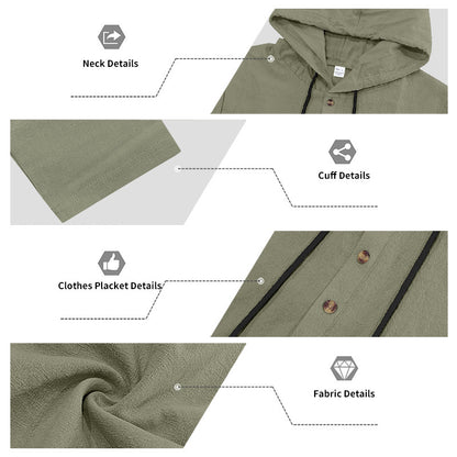 Men's Casual Linen Pants Co-ord Set In Army Green, Perfect For Everyday Casual Wear