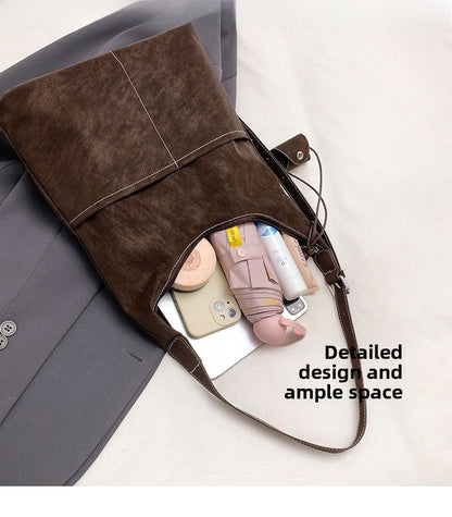 Square Flannel Tote Bag For Women, Stylish And Durable Shoulder Bag