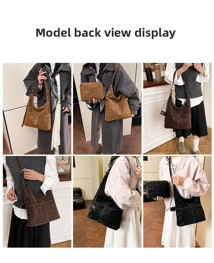 Square Flannel Tote Bag For Women, Stylish And Durable Shoulder Bag