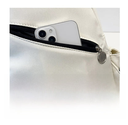 Oxford Cloth Fanny Pack For Women In Oval Shape, Stylish Chest And Waist Bag