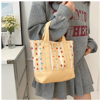 Square Canvas Bag For Women, Stylish And Durable Tote In Classic Design
