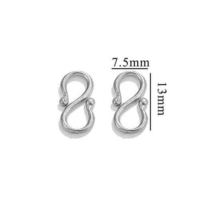 Handmade Jewelry Connectors With PVD Coated Electroplated Golden Finish Featuring S Hook Clasp Fish Hook Closure