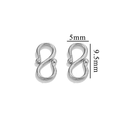 Handmade Jewelry Connectors With PVD Coated Electroplated Golden Finish Featuring S Hook Clasp Fish Hook Closure