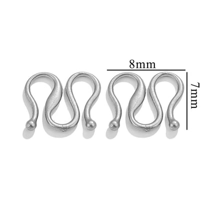 Handmade Jewelry Connectors With PVD Coated Electroplated Golden Finish Featuring S Hook Clasp Fish Hook Closure