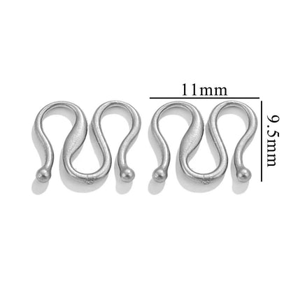 Handmade Jewelry Connectors With PVD Coated Electroplated Golden Finish Featuring S Hook Clasp Fish Hook Closure
