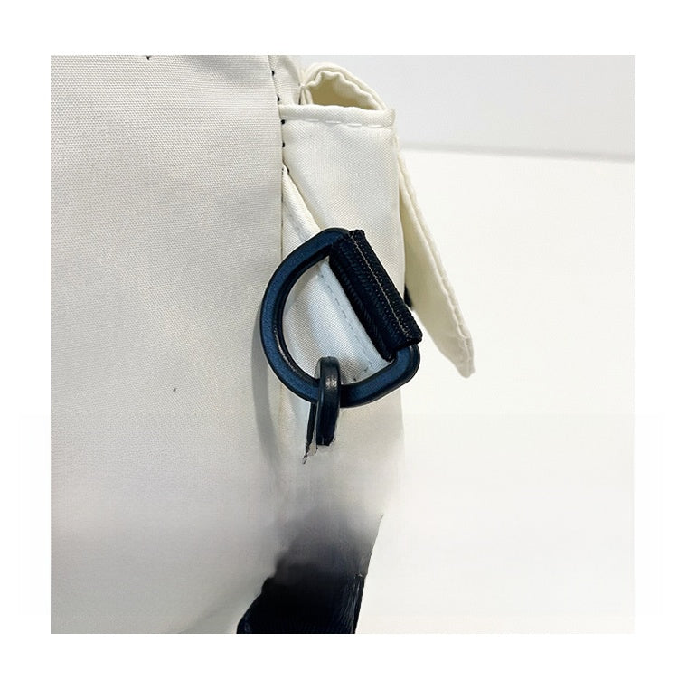 Oxford Cloth Fanny Pack For Women In Oval Shape, Stylish Chest And Waist Bag