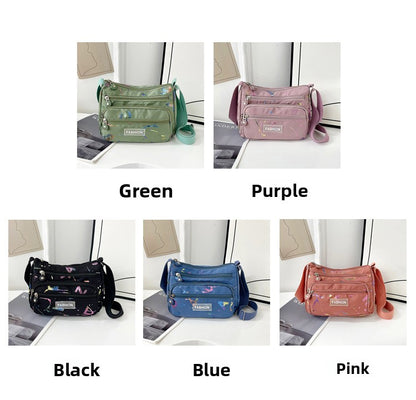 Square Canvas Crossbody Bag For Women Featuring Unique Printing Design