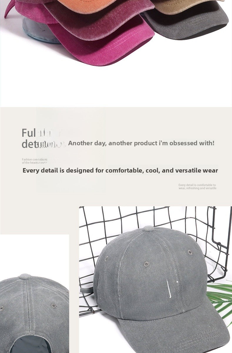 Wide Brim Baseball Cap With Printing Craft In Polyester Material, Available In Khaki For Spring & Summer