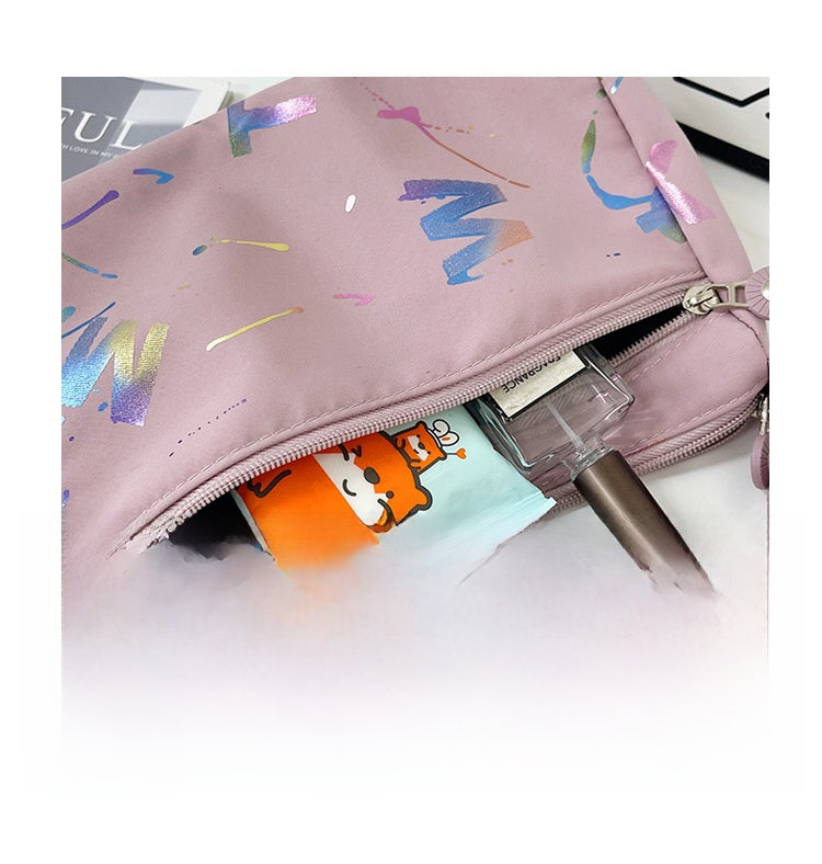Square Canvas Crossbody Bag For Women Featuring Unique Printing Design