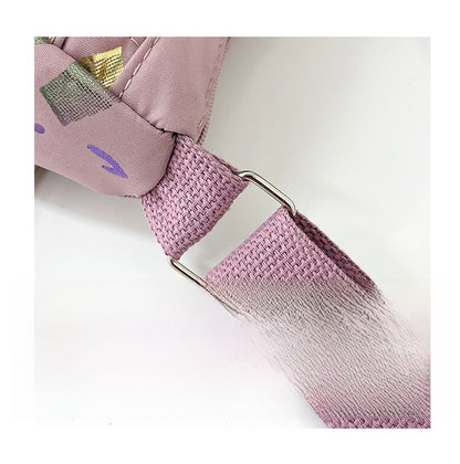 Square Canvas Crossbody Bag For Women Featuring Unique Printing Design