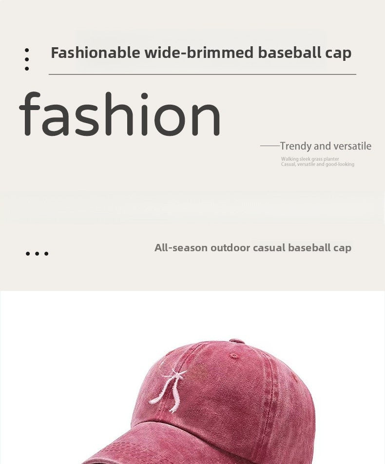 Modern Style Baseball Cap With Curved Brim Featuring Bow Tie Design In Grey, Made Of Polyester With Printing Craft