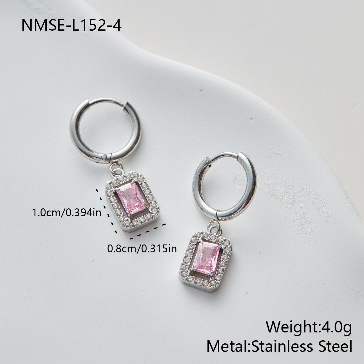 Geometric Earrings For Women Made Of 304 Stainless Steel Featuring Electroplated 18K Real Gold Plated Finish