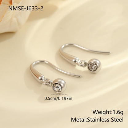 Geometric Earrings For Women Made Of 304 Stainless Steel Featuring Electroplated 18K Real Gold Plated Finish