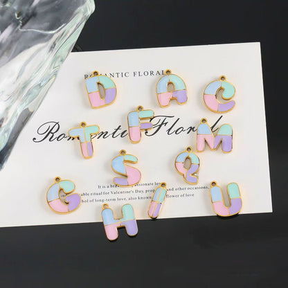 5 PCS/Package 304 Stainless Steel Chain With 18K Real Gold Plated PVD Coating, Sweet Style Unisex Jewelry Making