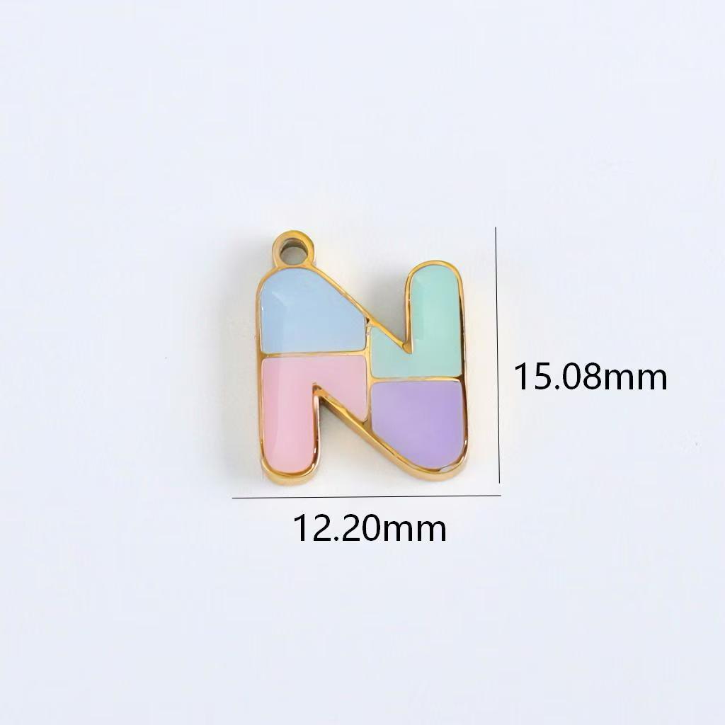 5 PCS/Package 304 Stainless Steel Chain With 18K Real Gold Plated PVD Coating, Sweet Style Unisex Jewelry Making