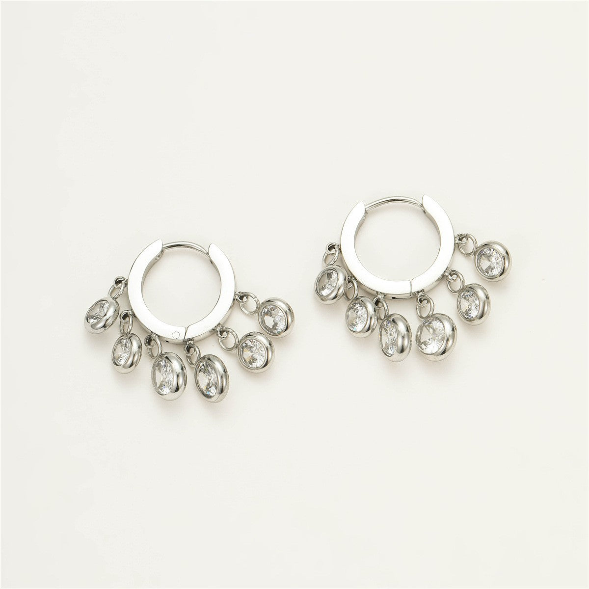 Geometric Earrings For Women Made Of 304 Stainless Steel Featuring Electroplated 18K Real Gold Plated Finish