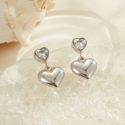 Geometric Earrings For Women Made Of 304 Stainless Steel Featuring Electroplated 18K Real Gold Plated Finish
