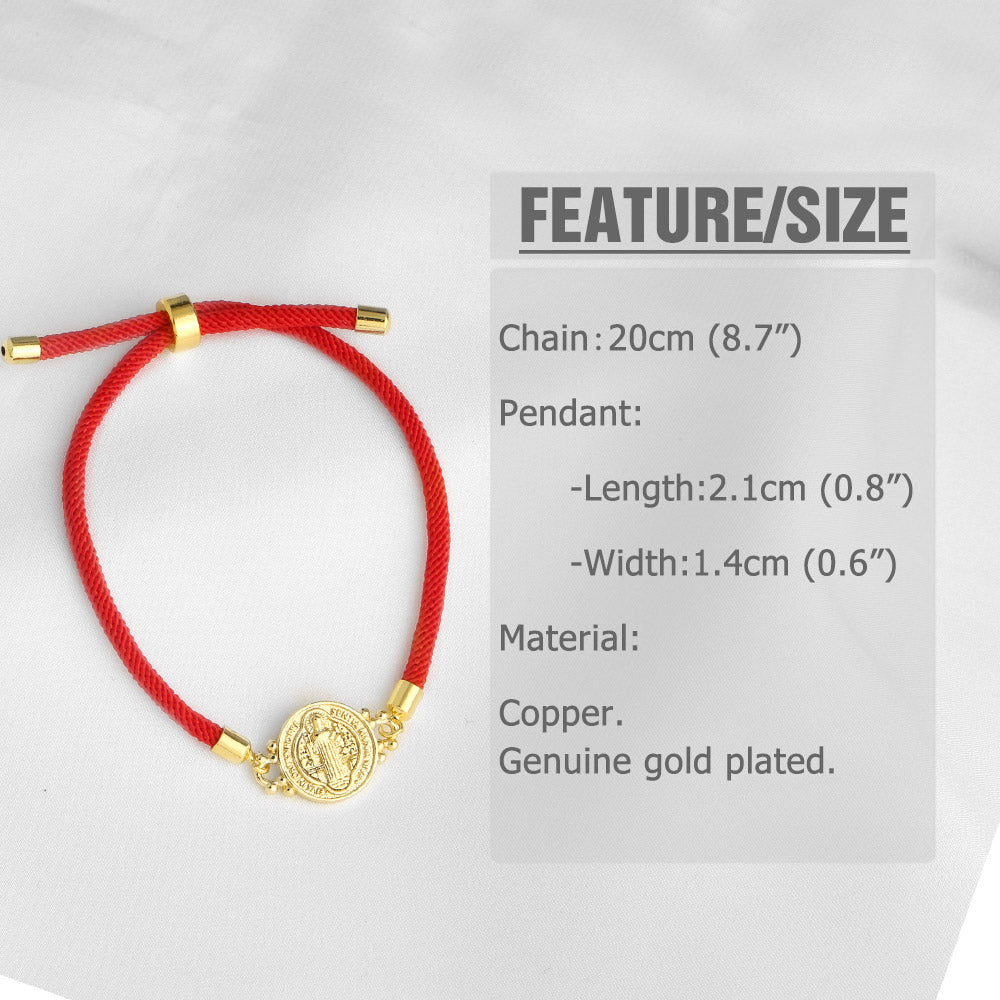 Heart Shape Unisex Copper Bracelet For Everyday Wear, 18K Real Gold Plated With Zircon Inlay On Woven Chain
