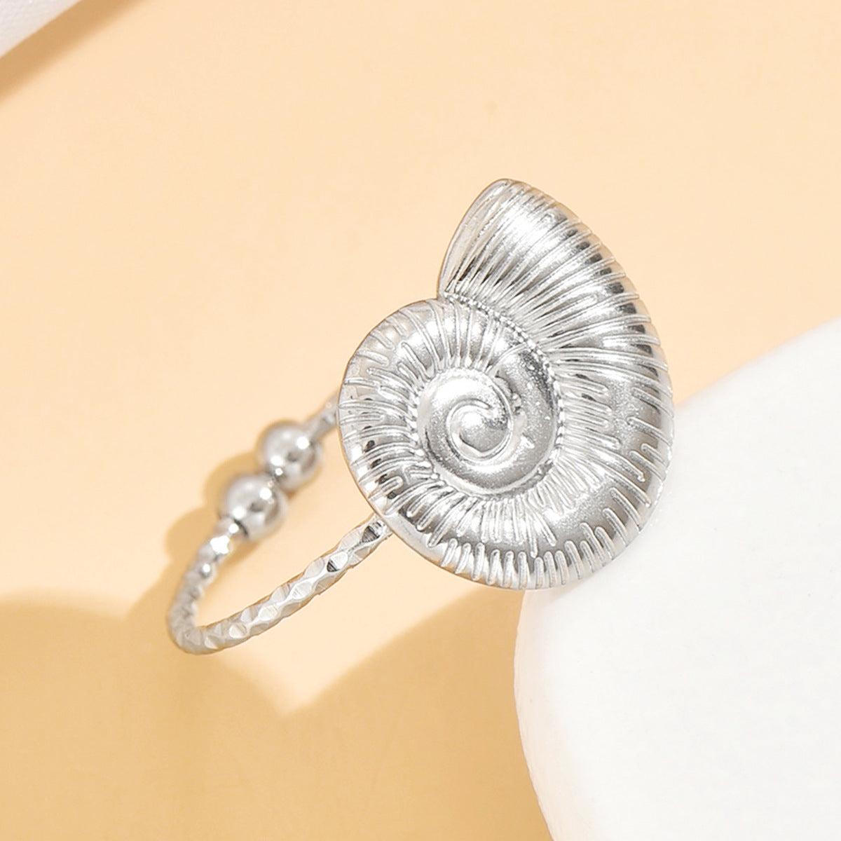 Conch Ring For Women In Ocean Style, Gold Colors