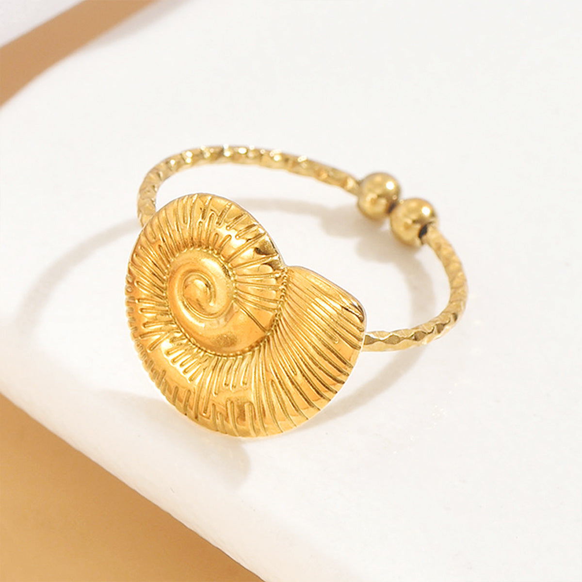 Conch Ring For Women In Ocean Style, Gold Colors