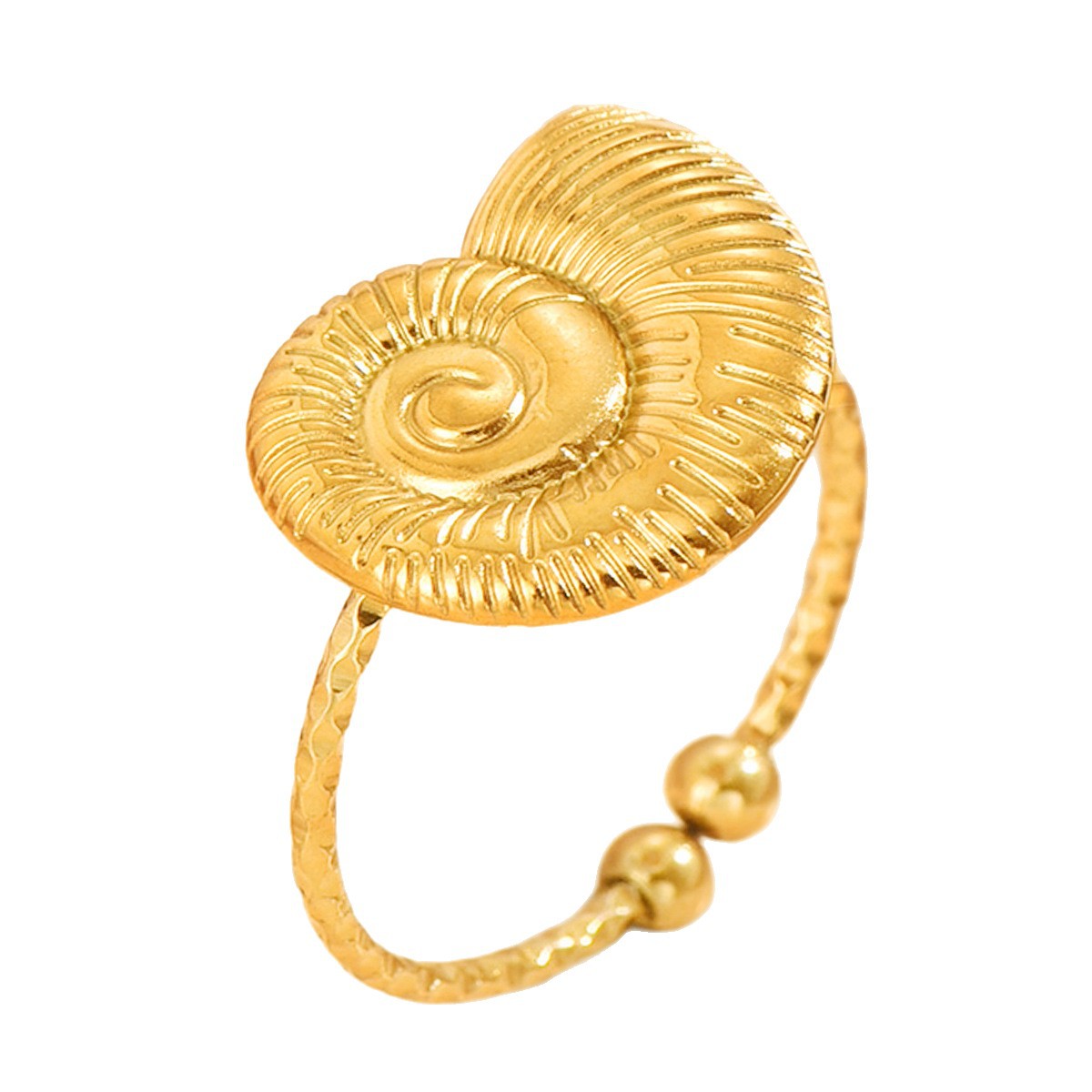 Conch Ring For Women In Ocean Style, Gold Colors