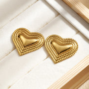 A Earrings (Approximate Size: 28.6x32mm; Pin Thickness: Approx. 0.8mm)
