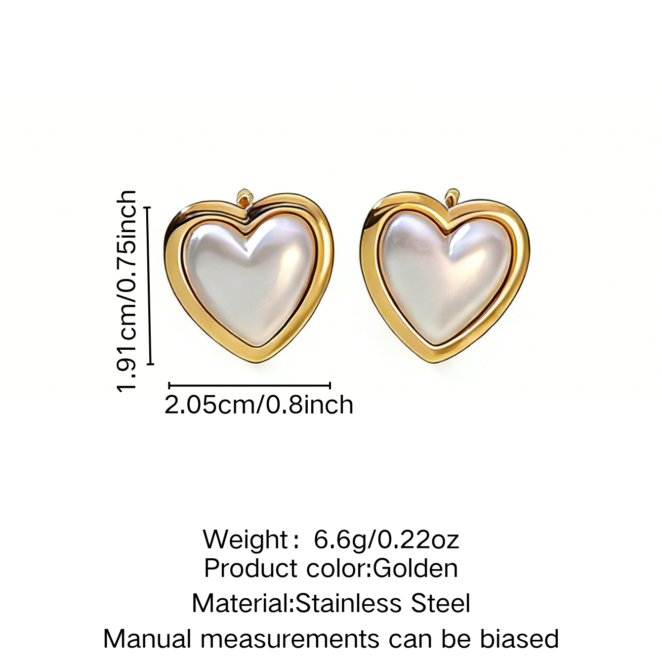 Sweet Heart Shape Jewelry Set For Women Featuring 304 Stainless Steel With Golden Plated Finish And Snake Chain