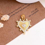 XL5743 Double Heart Pendant Gold