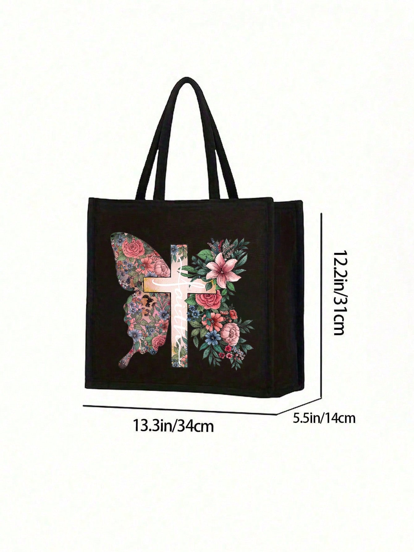 Women’s Square Polyester Cross Cosmetic Bag With Top Handle, Suitable For All Seasons