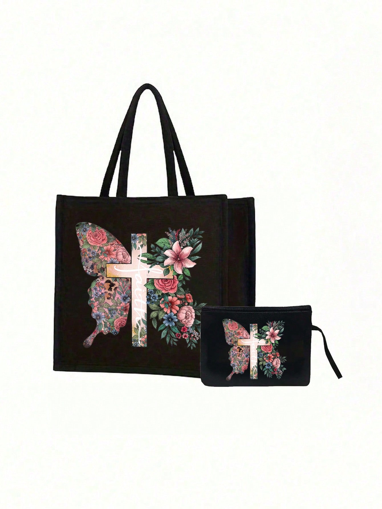 Women’s Square Polyester Cross Cosmetic Bag With Top Handle, Suitable For All Seasons