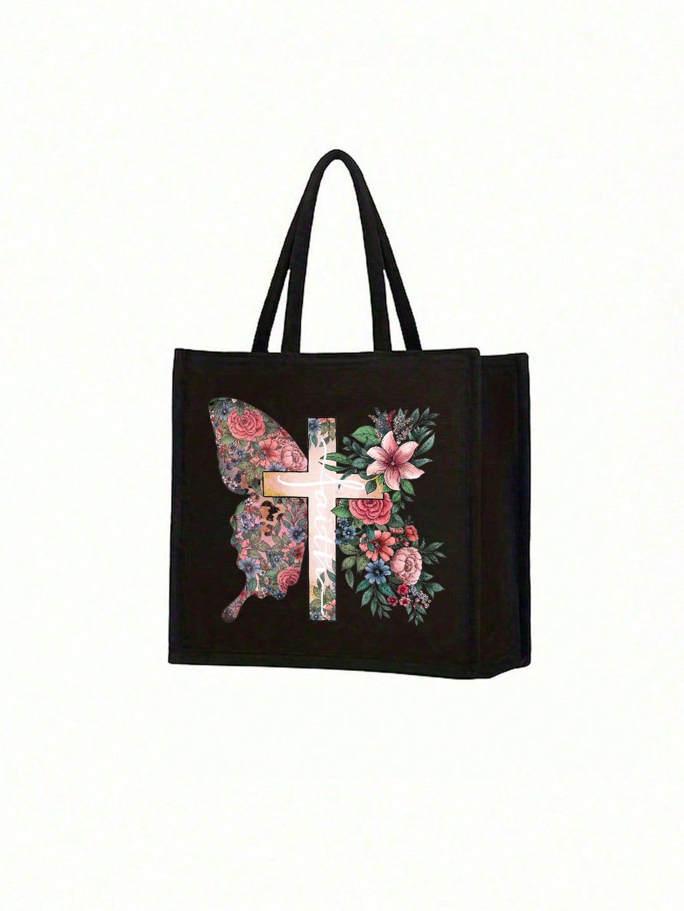 Women’s Square Polyester Cross Cosmetic Bag With Top Handle, Suitable For All Seasons