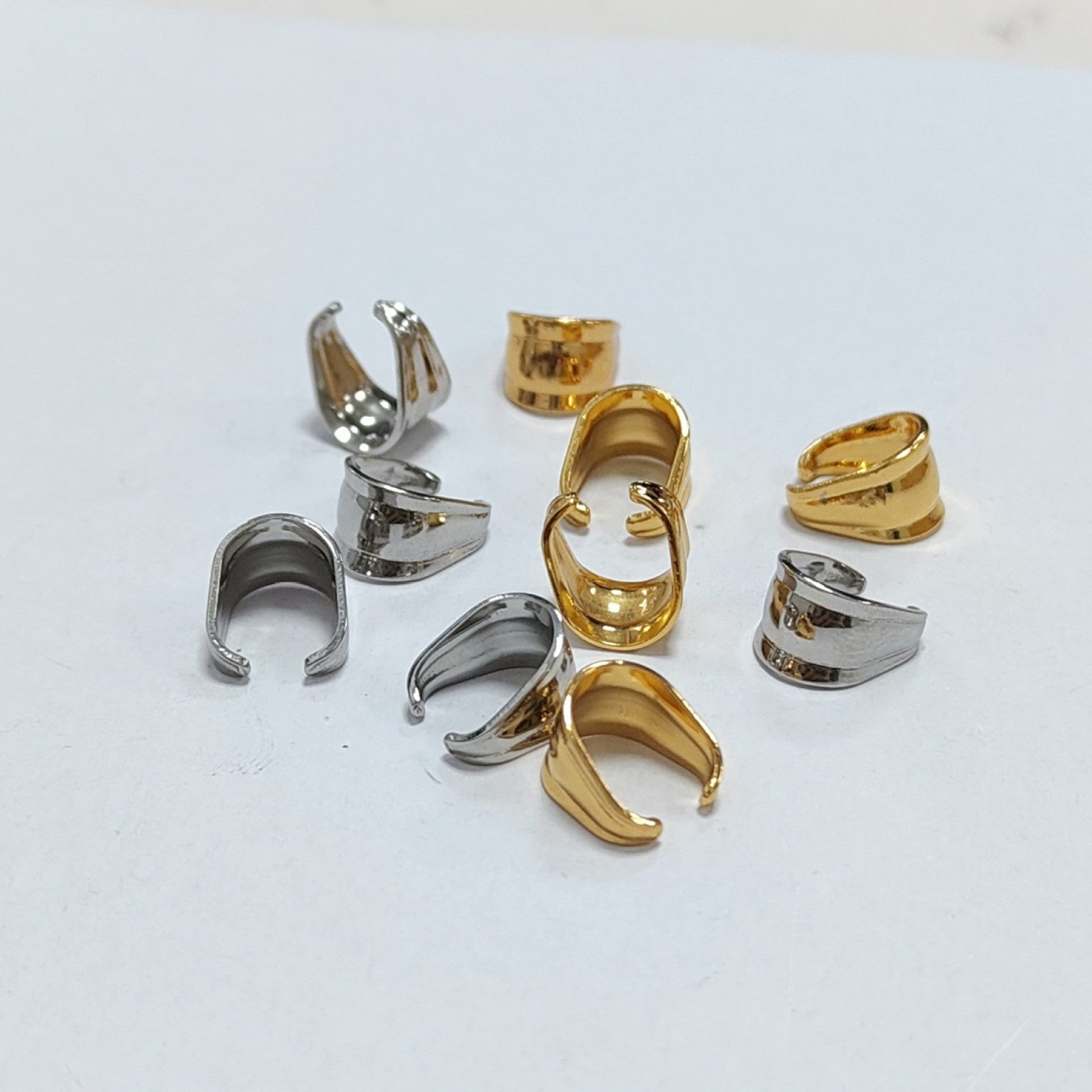 Original Design Metal Melon Seed Buckle With Electroplated Steel Color Finish Jewelry Accessory