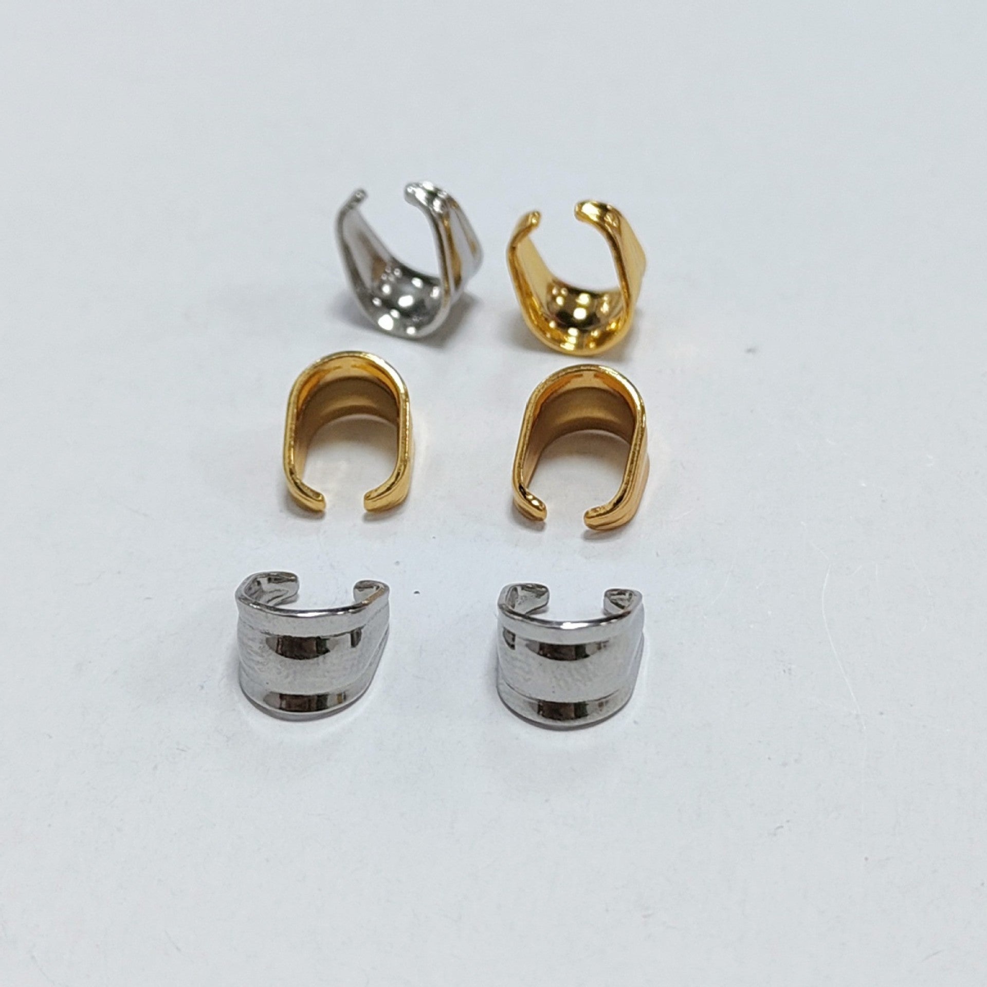 Original Design Metal Melon Seed Buckle With Electroplated Steel Color Finish Jewelry Accessory