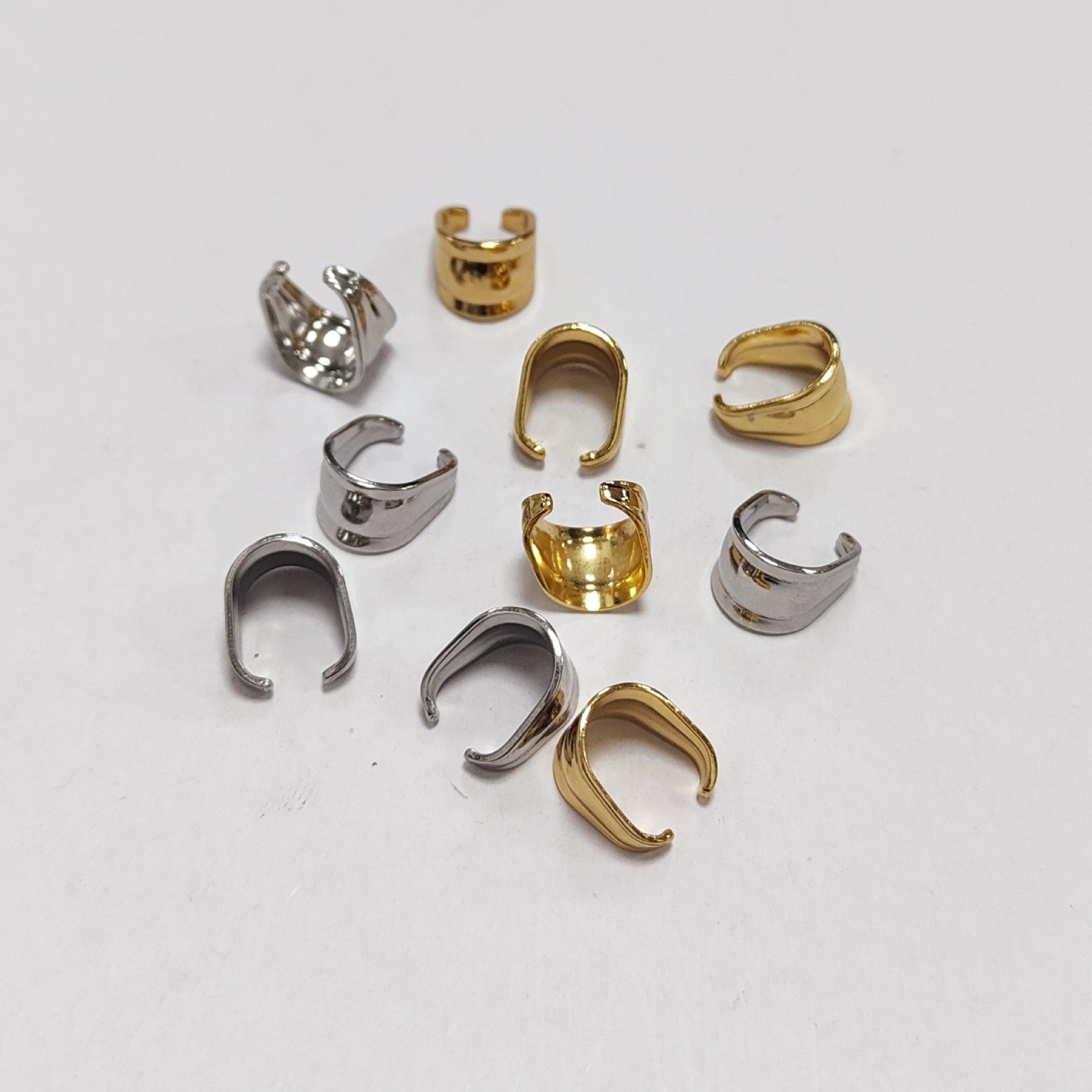 Original Design Metal Melon Seed Buckle With Electroplated Steel Color Finish Jewelry Accessory