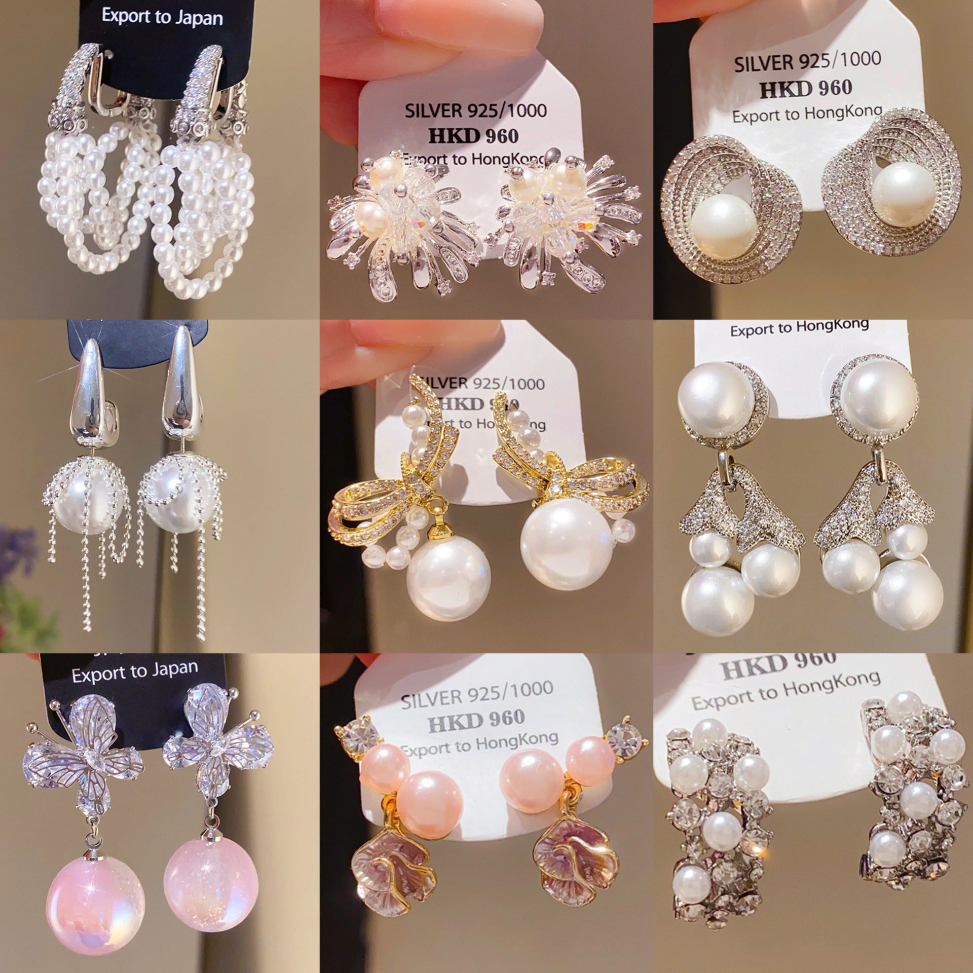 Retro Round Stud Earrings For Women With Tassel Craft, Imitation Pearl Material, And Zircon Inlay