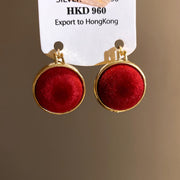 9#Earrings-white-red