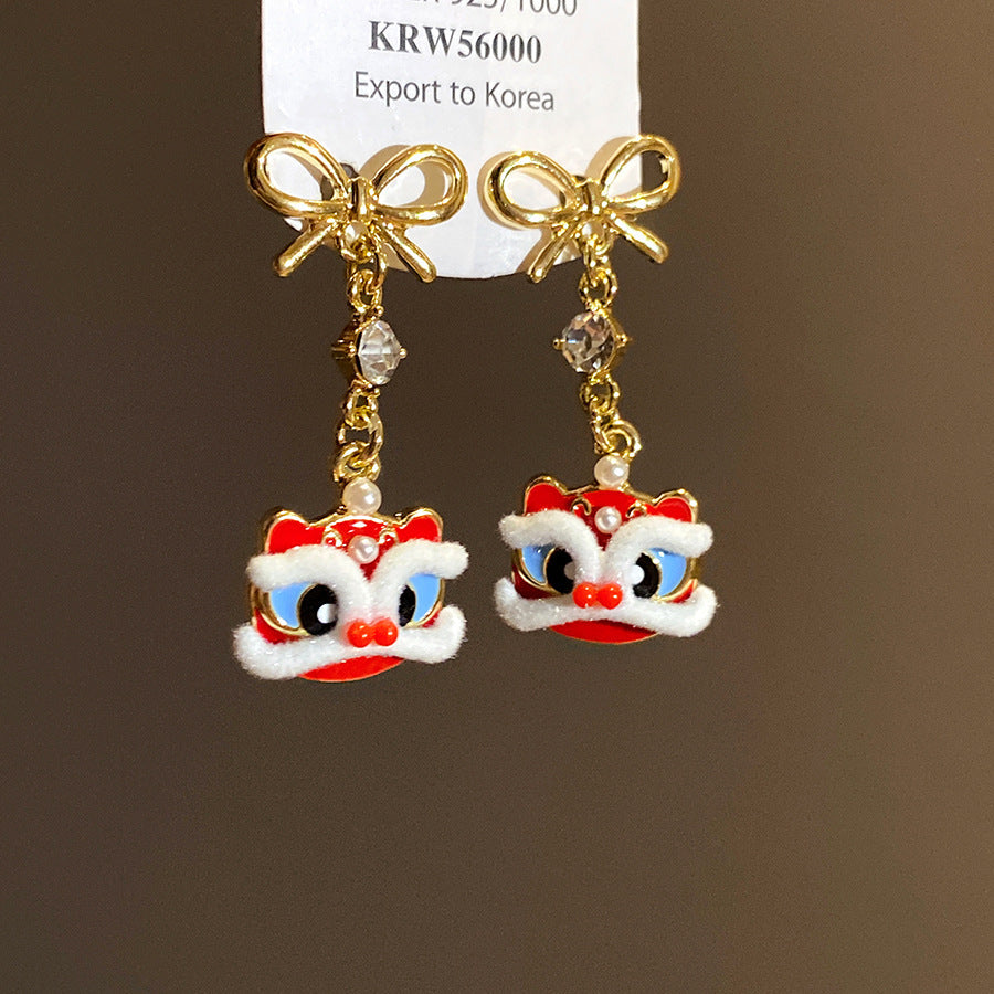 Round Stud Earrings For Women In Simple Style, Electroplated Alloy Design