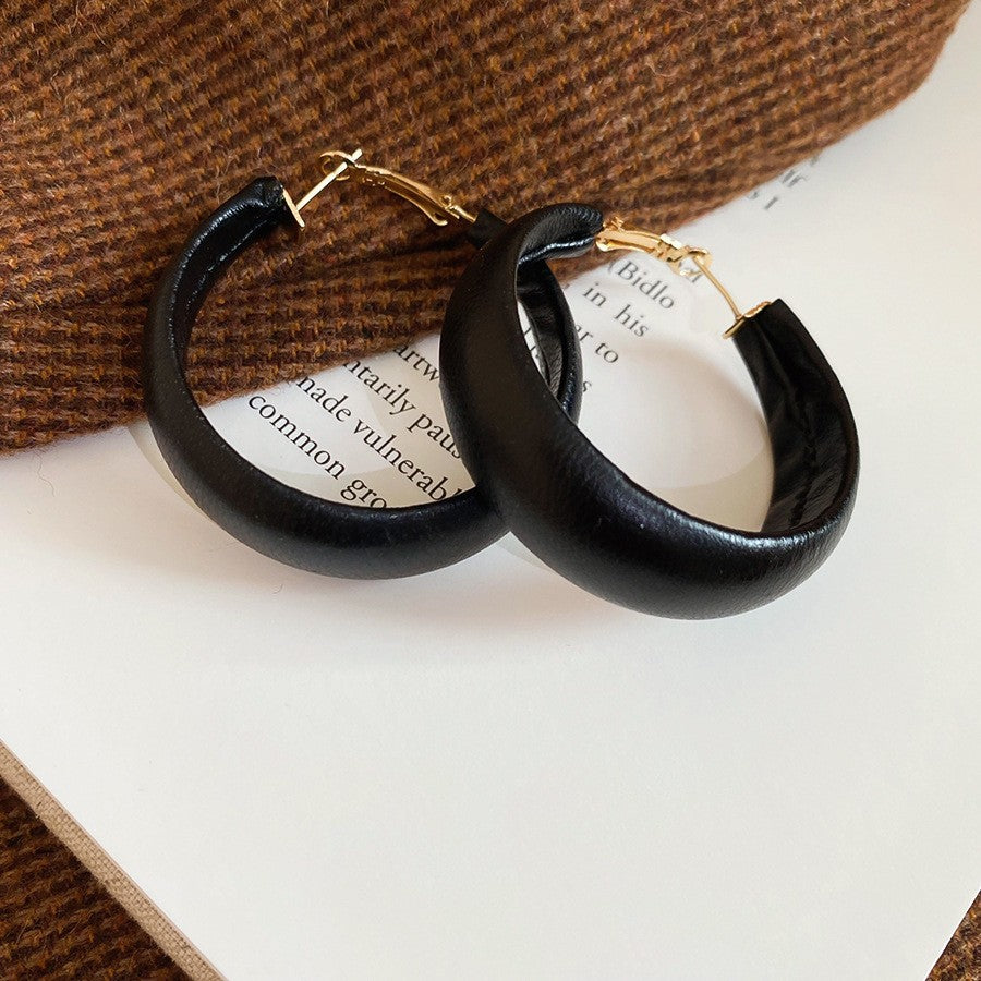 Geometric Tassel Earrings For Women In Electroplated Copper With Zircon Inlay