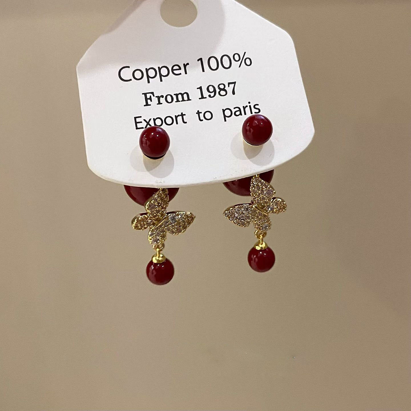 Round Stud Earrings For Women In Simple Style, Electroplated Alloy Design