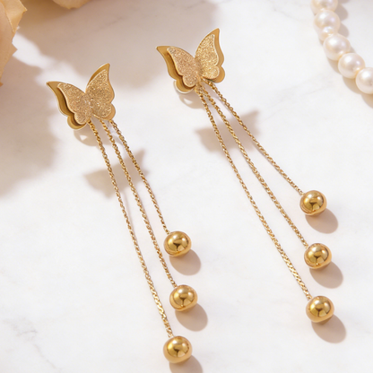 Three-dimensional Animal Earrings For Women In 304 Stainless Steel With 18K Real Gold Plating