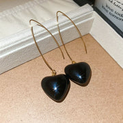 40#Pearl Heart Pendant Ear Hook