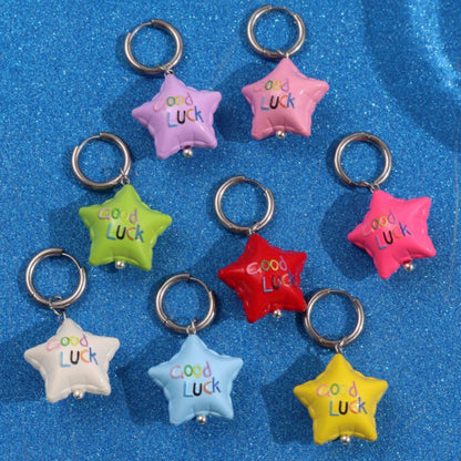 Handmade Cute Balloons Earrings For Jewelry Accessories Featuring Metal Material In Colour