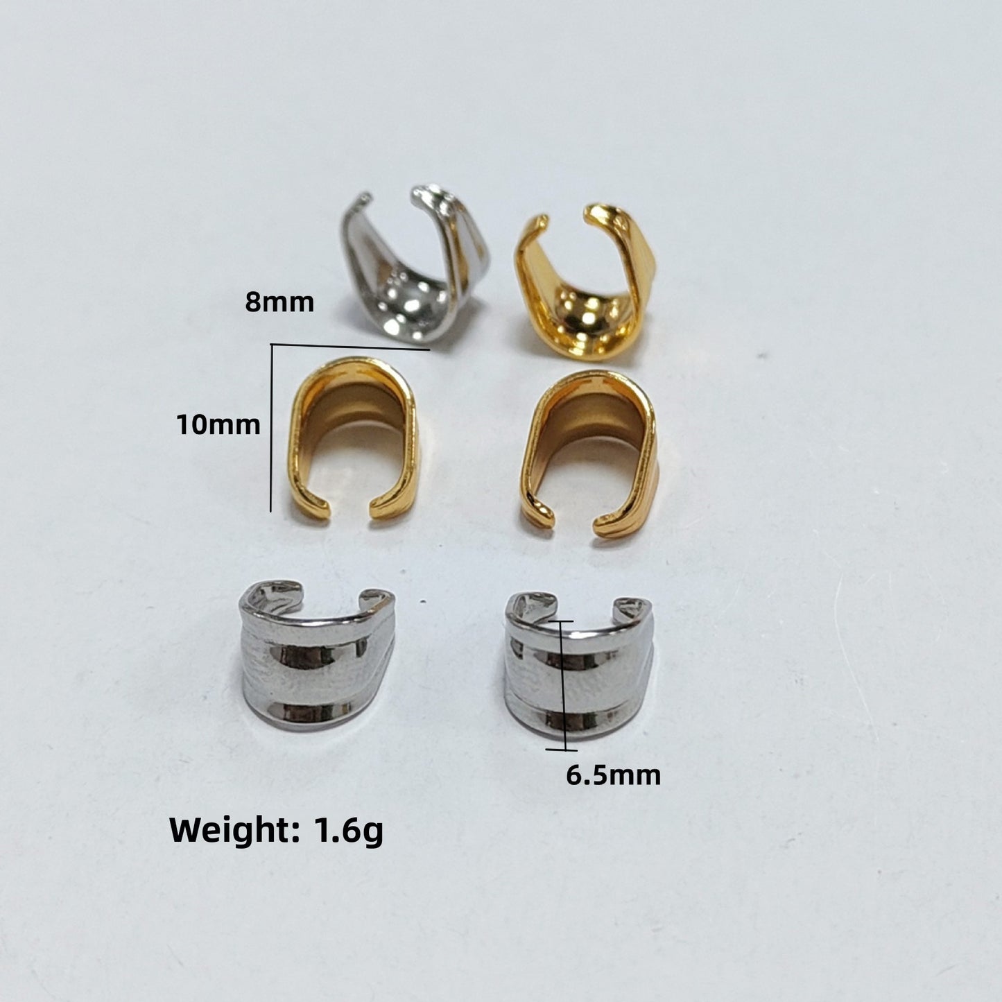 Original Design Metal Melon Seed Buckle With Electroplated Steel Color Finish Jewelry Accessory
