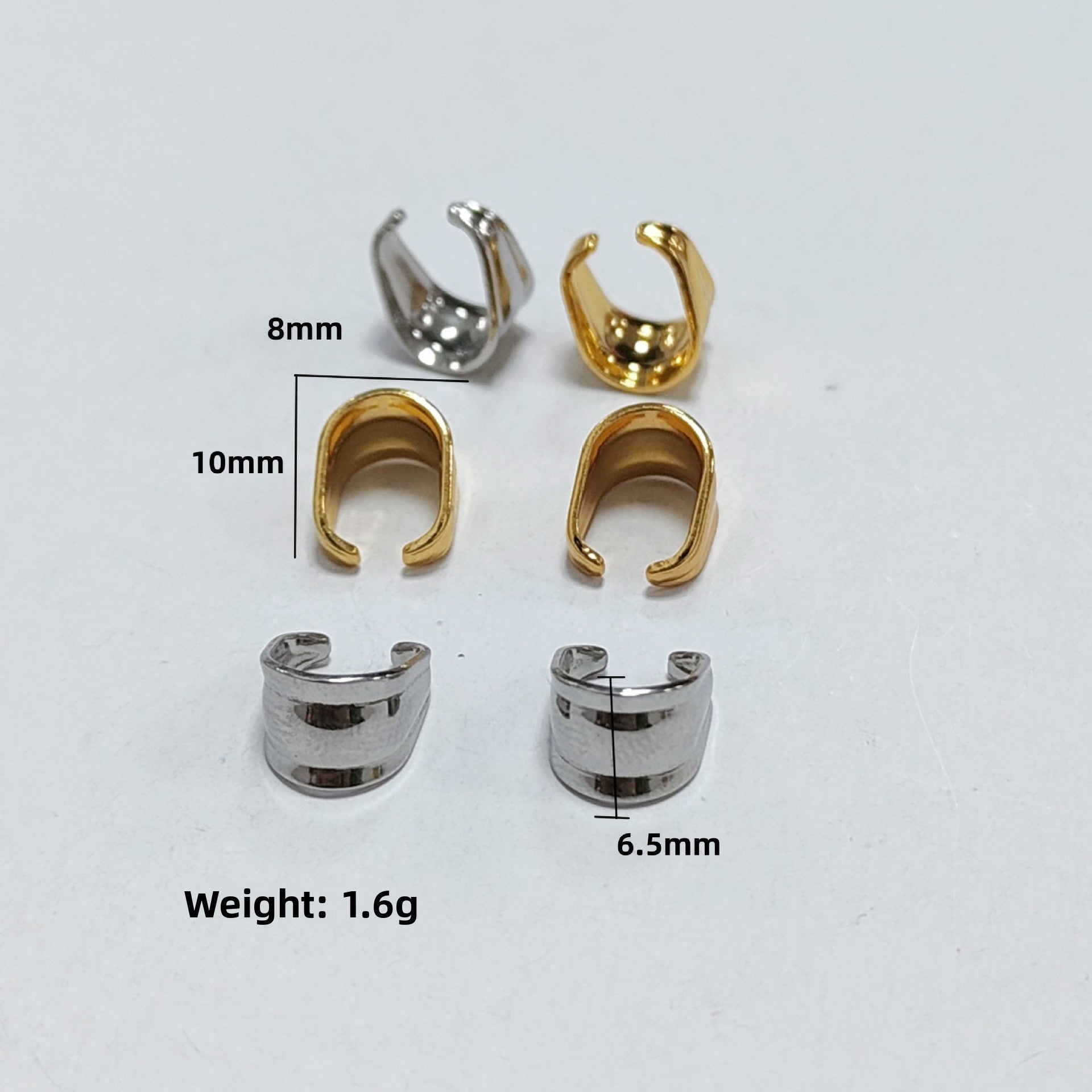 Original Design Metal Melon Seed Buckle With Electroplated Steel Color Finish Jewelry Accessory