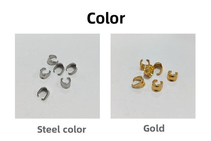 Original Design Metal Melon Seed Buckle With Electroplated Steel Color Finish Jewelry Accessory