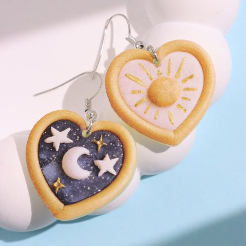 Sweet Star Earrings For Women Made Of Acrylic, Perfect For Everyday Wear