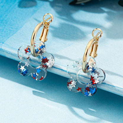 Flower Pattern Earrings For Women, Stylish Stud Earrings Available In Various Colours