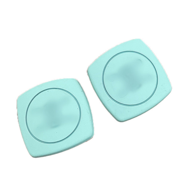 Square Stud Earrings For Women In New Style, Electroplated Alloy Jewelry